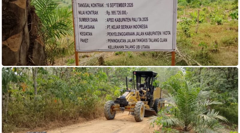 Proyek Jalan Rp995,7 Juta di PALI Jadi Sorotan, Status dan Manfaatnya Dipertanyakan