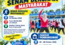 PEMKOT PRABUMULIH AJAK MASYARAKAT MERIAHKAN SENAM BERSAMA DAN KUNJUNGI PAMERAN PEMBANGUNAN